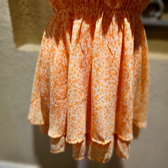 Sienna Sky S Midi Cayenne Floral Halter Boho Layered Whimsical Fairy Romantic - Picture 4 of 10